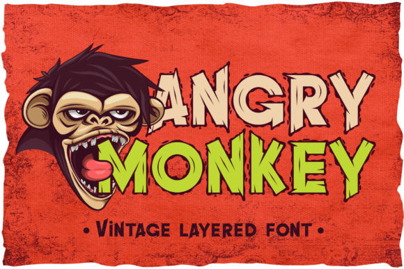 Angry Monkey: A Vintage Display Font for Modern Marketing