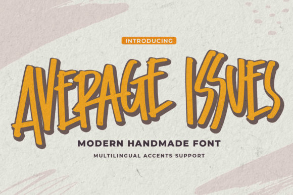 Average Issues: A Display Font for Bold Digital Branding