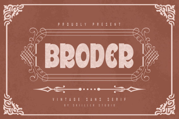 Broder: A Display Font Built for Distinct Branding