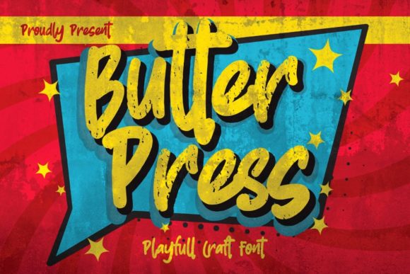 Butterpress: A Crafty Retro Font for Creative Products