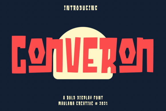 Converon Cubical: A Display Font with Digital Charm