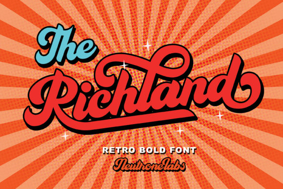 Crafting a Retro Charm: Using The Richland Font for Handmade Products