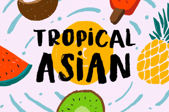 Elevate Your Creations with the Tropical Asian Display Font