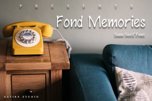 Fond Memories: A Casual Display Font for Modern Campaigns