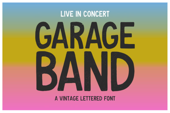 Garage Band: The Bold Font That Makes Handmade Products Pop