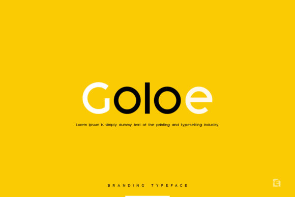 Goloe: A Modern Display Font for Everyday Branding