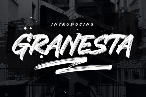 Granesta: A Brushed Display Font for Bold Web Experiences