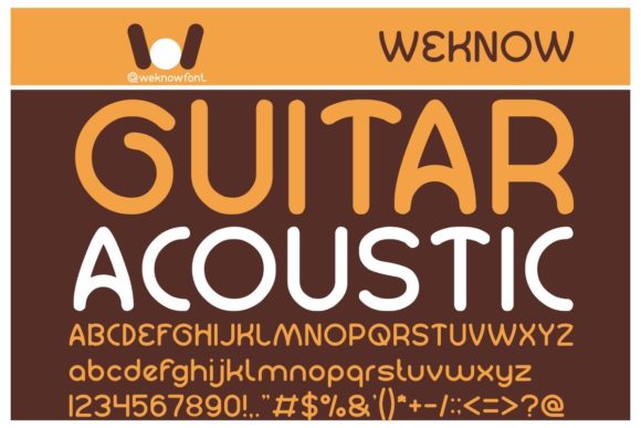 Guitar Acoustic: A Font That Works Where Attention is Everything
