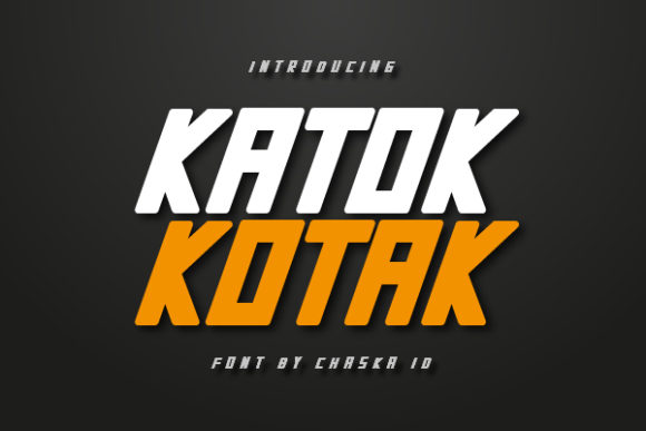 Katok Kotak: A Bold Display Font for Assertive Web Designs