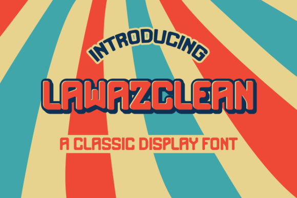 Lawazclean: A Sharp, Crisp Modern Display Font