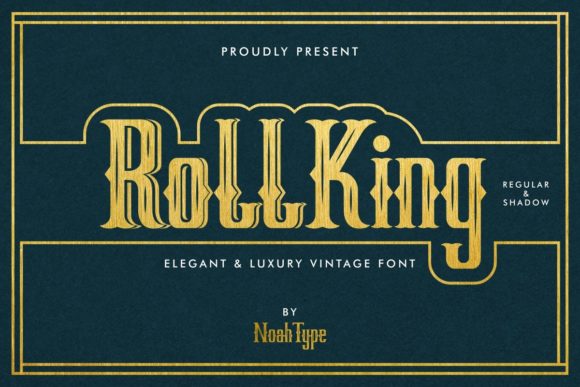 RollKing: A Vintage Font for Handmade Appeal