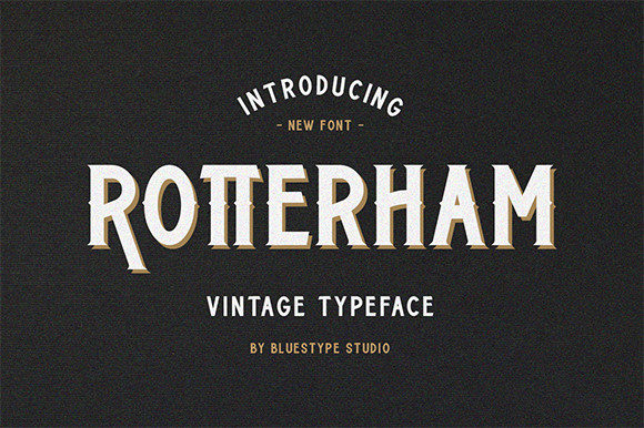 Rotterham: A Vintage Display Font for Crafters and Product Makers