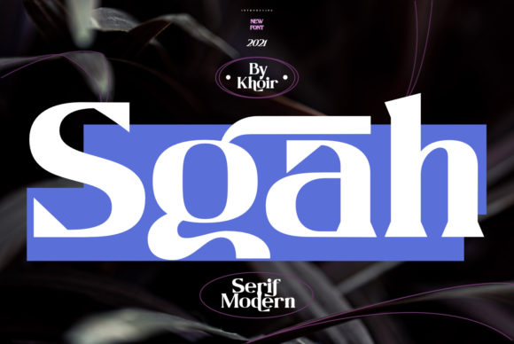 Sgah: A Bold Display Font for Modern Web Design