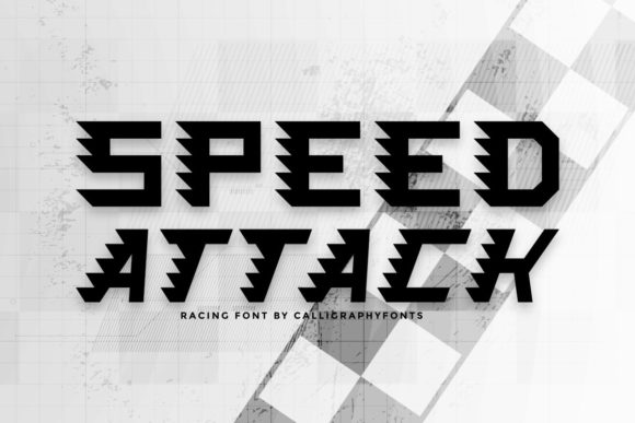 Speed Attack: A Bold Display Font for Digital Impact
