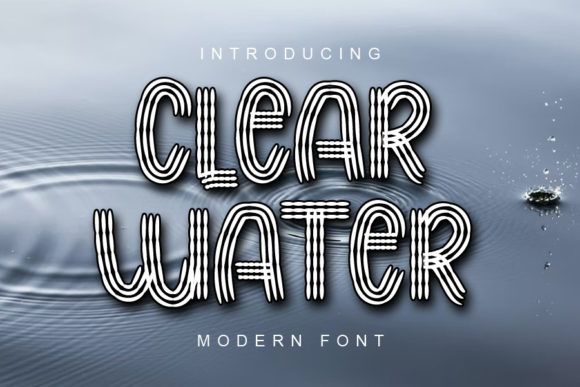 The Clear Water Font for a Calm Editorial Mood