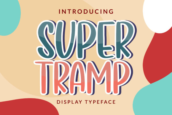 The Super Tramp Display Font for Creative Crafters and Sellers