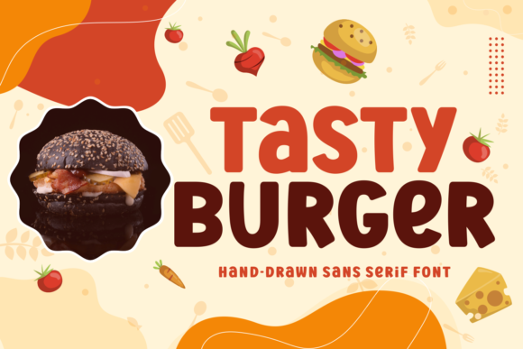 The Tasty Burger Font: A Bold Display Typeface for Standout Branding